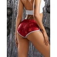 thumbnail image 4 of Women Sexy Glitter Party Shorts Solid Sequin Hot Pants Low Rise Sparkly Mini Shorts Hot Rave Night-Out Clubwear Casual Dance Sports Bottom, 4 of 6