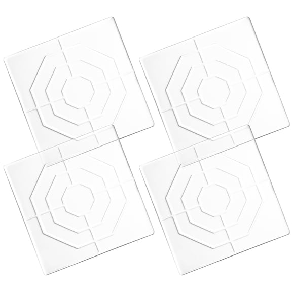 WEAVILUX Non Skid Furniture Pads Silicone 4 Pcs Clear