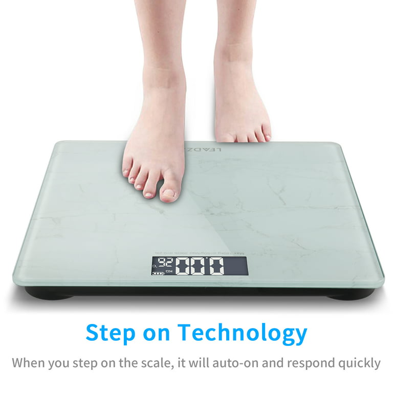 Digital Electronic LCD Personal Glass Bathroom Body Weight Weighing Scales  396LB