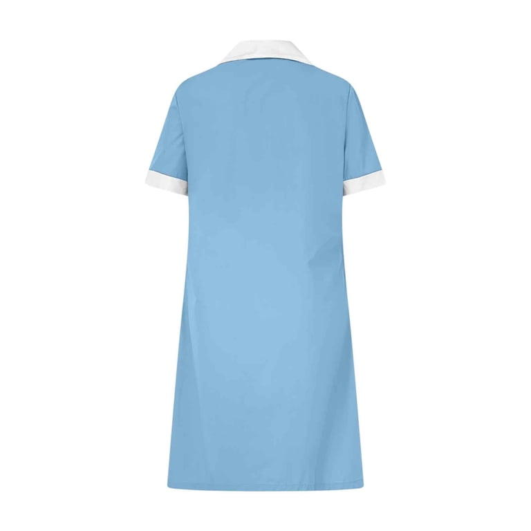 light blue waitress dress Khaki Money Pouch with Belt Loop – ApronWarehouse