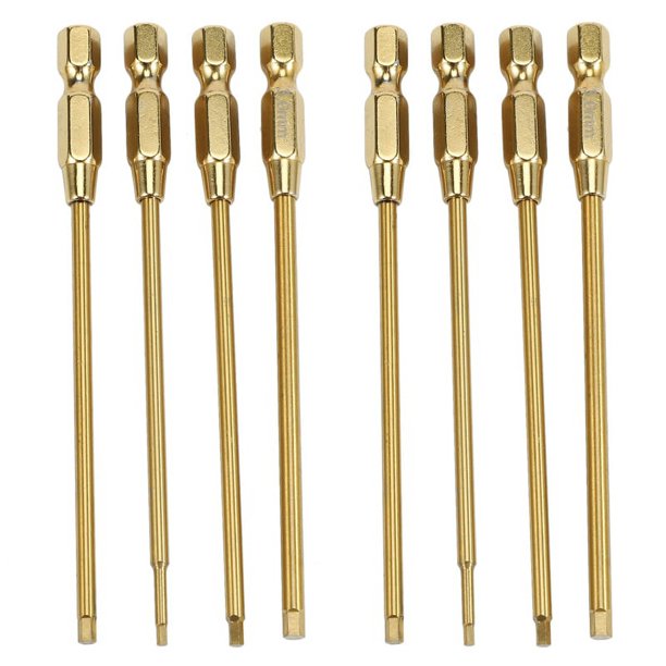 8X Llave Hexagonal de Cambio Rápido de Titanio Llaves Hexagonales Destornilladores Kit de Herramientas 1,5, 2, 2,5 Y 3mm