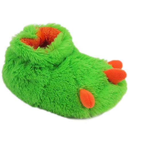 Rainbow Green Leopard Baby Dinosaur Claw Slippers