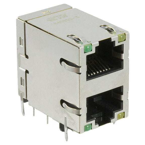 1840855-3 Connector Jack 2PORT 1000 Base-T :RoHS