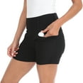thumbnail image 4 of LRD Womens Golf Shorts 5 Inch Inseam Quick Dry Short with Pockets Black L, 4 of 6