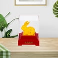 thumbnail image 3 of Gold Rabbit Ornament Toy Cartoon Figurines Vintage Home Decor Zodiac Bunny Small Toys New Year, 3 of 6