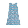 thumbnail image 4 of LTTVQM Easter Dresses for Girls 2026 Rabbit Egg Print Cute Sleeveless Sundress Comfy Round Neck Midi Dresses Trendy A-Line Dresses Light Blue 11-12 Years, 4 of 5