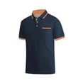thumbnail image 5 of BVOFAR Short Sleeve Golf Shirts for Men Big and Tall Moisture Wicking Polos Shirt with Pockets Business Casual Collared T-Shirt Navy XXXXXL, 5 of 6