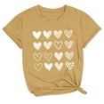 thumbnail image 2 of Meichang T-Shirts de la Saint-Valentin pour Femmes Mignons Cœur Graphique Manches Courtes Col Rond Coupe Ample Cadeaux de la Saint-Valentin, 2 of 3