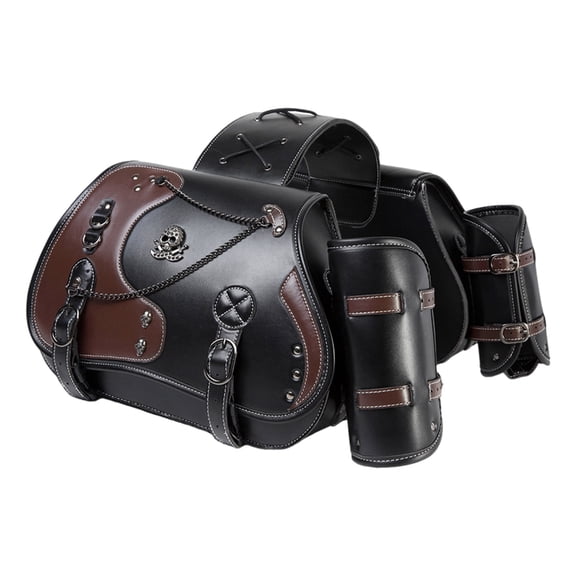 1 Pair Saddlebag Motorcycle Tool Bag Travel Luggage Storage Bag Motorbike Retro Style Saddlebag Side Bag Pouch