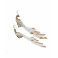 thumbnail image 2 of Set of 2 Gold & White FEATHERED PEACOCK Clip-On Christmas Ornaments, Kurt Adler, 2 of 2