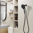 thumbnail image 2 of Lisonu Matte Black High Pressure Shower Heads 6 Spray Mode Handheld Shower with 60 inch Stainless Steel Hose, 2 of 8