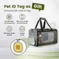thumbnail image 2 of Transportín para mascotas Pawaii TSA Airline aprobado por la TSA para gatos de 6 kg con etiqueta de identificación, 2 of 9