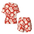 thumbnail image 5 of Naloa Tomatoes Women's Short-Sleeved Pajama Set, Loungewear, Summer pajamas, Breathable Cozy - 4X-Large, 5 of 9