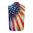 thumbnail image 6 of Xcmzpl Men's American Flag Button Down Shirt Vest USA 4th of July Sleeveless Graphic Tees Independence Day Loose Patriotic Flag Shirt Pocket, 6 of 6