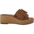 thumbnail image 6 of Sam Edelman Celia Cuoio Raffia Slip On Squared Open Toe Wedge Heeled Sandals (Cuoio Raffia, 9.5), 6 of 6