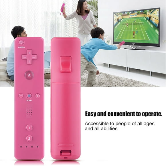 Controlador de juego Bling Bling para Wii mango de juego rojo