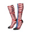 thumbnail image 2 of America Flag Pattern Knee High Socks for Women Long Leg Warmers Socks, 2 of 7