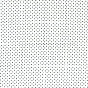 SheetWorld Fitted 100% Cotton Percale Cradle Sheet 18 x 36, Gray Pindots