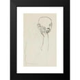 thumbnail image 2 of Adolf Sternschuss 11x14 Black Modern Framed Museum Art Print Titled - Bust of a Man Supporting His Face (Sketch) (1909), 2 of 5