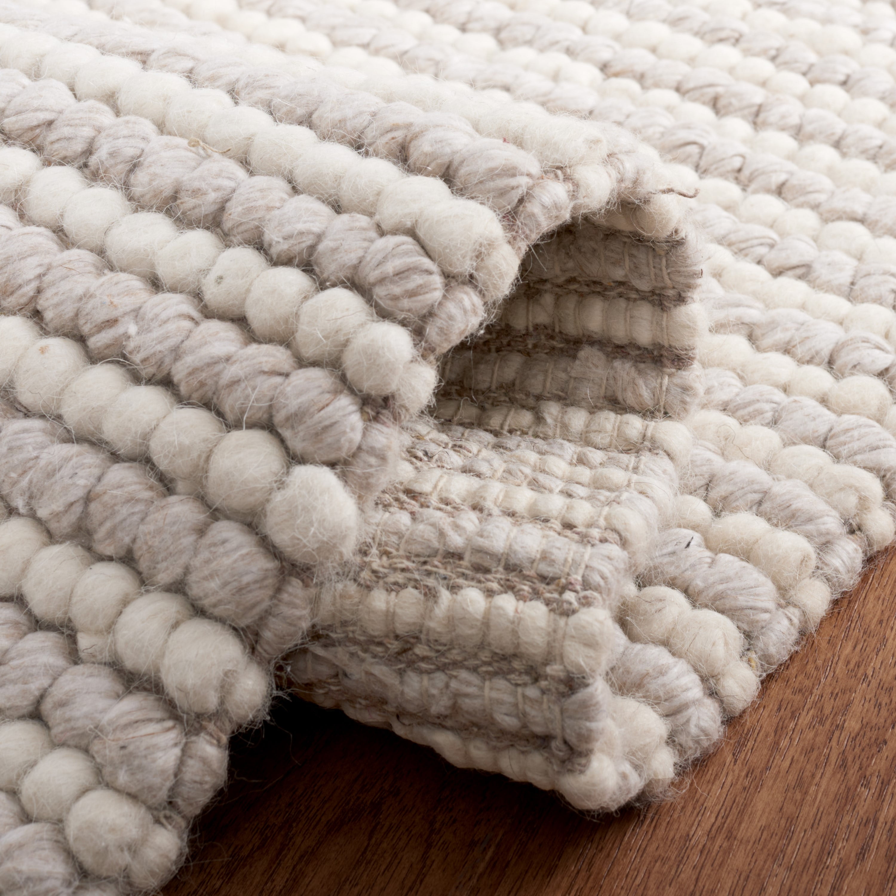 SAFAVIEH Martha Stewart Natura Striped Runner Rug, Ivory/Beige, 2'3" x 9'