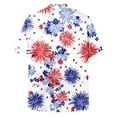 thumbnail image 6 of UngA 250th Anniversary Shirt, Men's American Flag Hawaiian Shirt Patriotic Short Sleeve Button Down Tshirts 4th of July Summer Beach Outfit (Blue,XL), 6 of 6