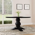 thumbnail image 6 of Florence Round 60-inch Pedestal Base Dining Table Black, 6 of 6