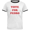 thumbnail image 5 of Vote For Pedro White/Black Men's Ringer T-Shirt, 5 of 5