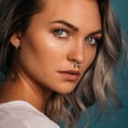 thumbnail image 2 of 316L Steel Seamless Nose Ring Hoop Septum Clicker Lip Ear Cartilage Tragus Conch Jewelry 1.2mm Gauge 8/10/12/14mm Inner Diameter Hypoallergenic Body Piercing, 2 of 5
