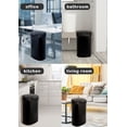 thumbnail image 3 of CL.HPAHKL 13 Gallon Kitchen Trash Can with Lid, Stainless Steel Oval Automatic Garbage Can for Home Office Bedroom Living Room Garage, Large Capacity Trash Bin Trashcan, Black, 3 of 8