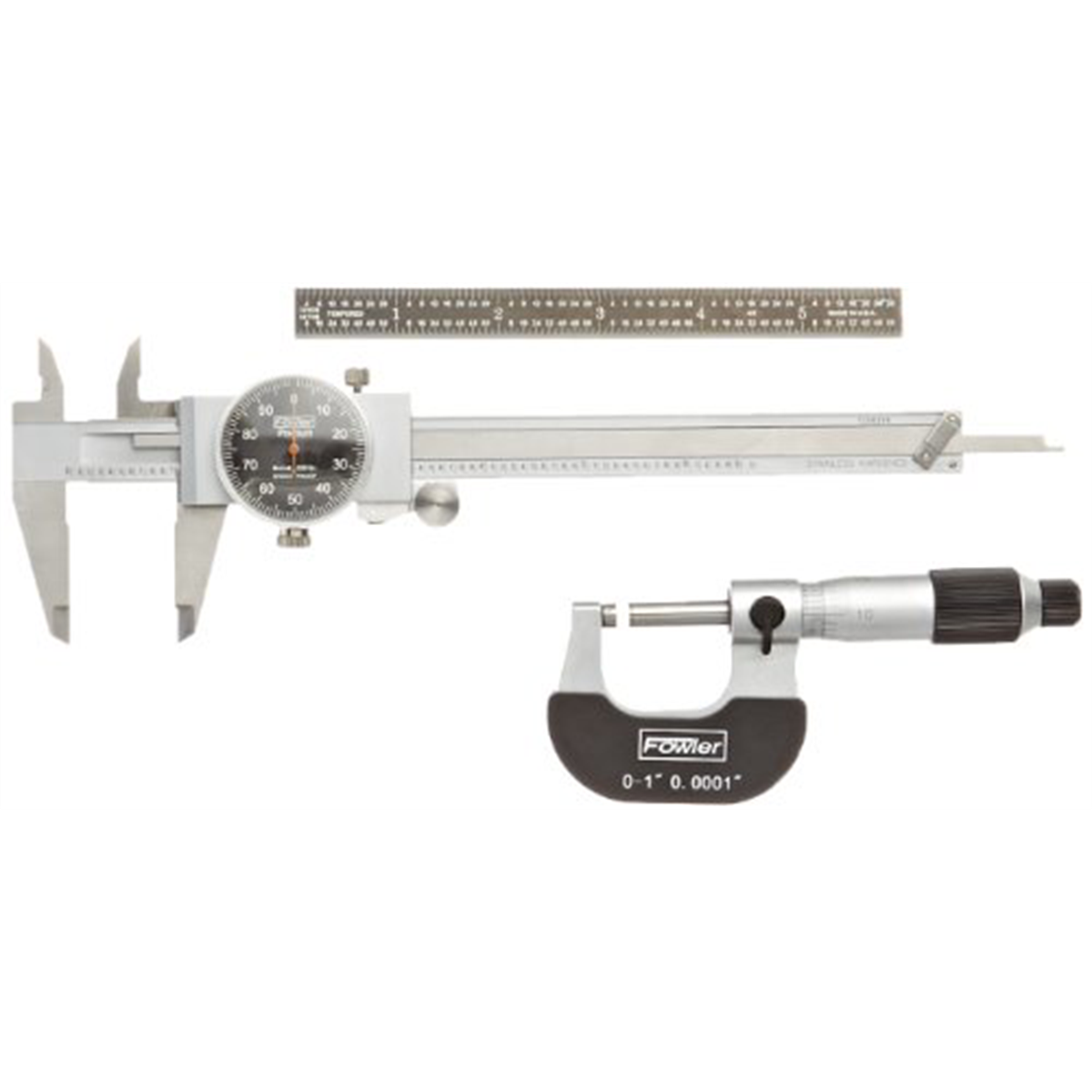 Fowler 72-229-711 Measuring Caliper Micrometer Mechanics Set