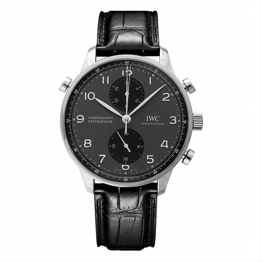 IWC Portugieser Manual-winding Black Dial Men's Watch IW371216 - Walmart.com