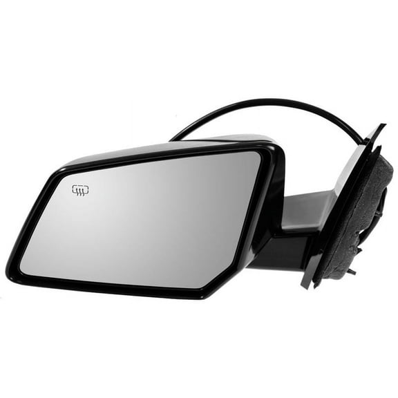 TRQ Side View Mirror Heated Smooth Black Driver LH for Acadia Traverse Outlook MRA05911