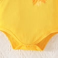 thumbnail image 6 of HWJAD Little Miss Newborn Baby Girl Clothes Infant Outfits Romper Floral Fall Outfit Sunflower Pant Hat Headband Sets, 6 of 8