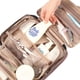 thumbnail image 3 of NISHEL - Neceser de viaje para mujer, organizador portátil para colgar champú, acondicionador, juego de cepillos, accesorios de viaje, Rosewood-pink, Large, Elegante, 3 of 6