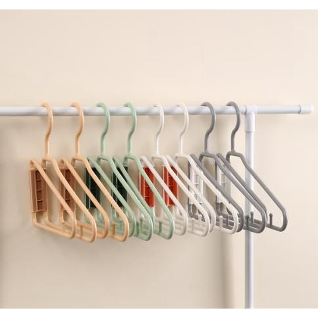 Foldable Clothes Hangers for Travel - Space Saving Plastic Hangers for Closet Organization & Packing