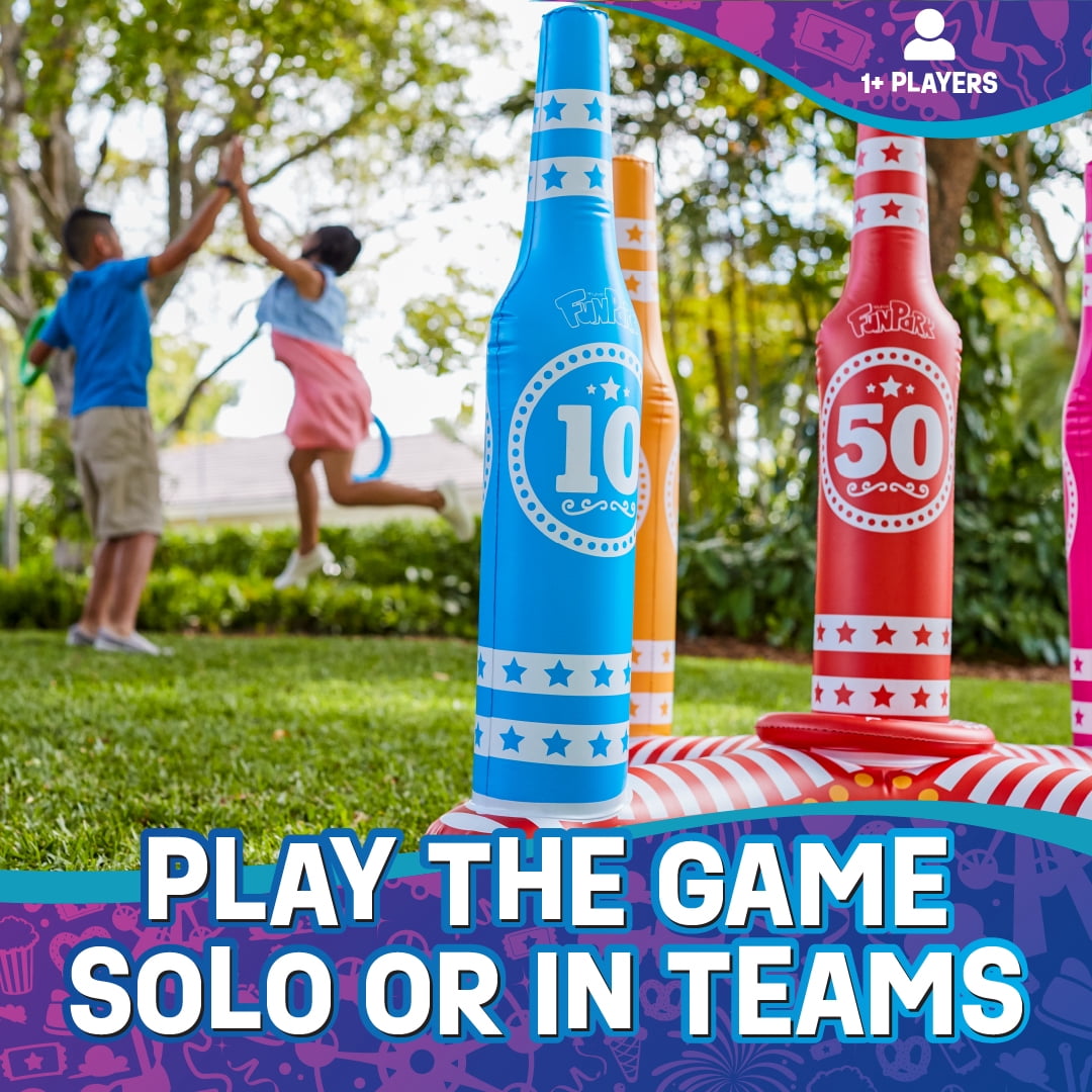 FunPark Ring Toss Outdoor Games – Giant Pool Toys, 3 Feet Tall, Inflatable Pool Accessories, Outdoor Toys for Kids, Adults and Family