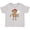 AC-Heather Grey, variant on Cute Volleyball Girl Monkey Girls Baby T-Shirt