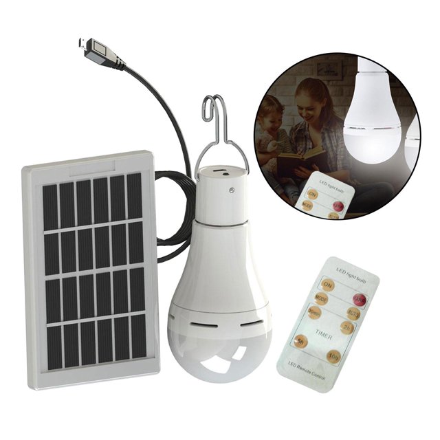 Bombilla de lámpara Solar shamjiam Lámpara de Panel Solar portátil bombilla Led 9W