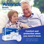 Attends DermaDry Plus Adult Brief DDP20 Medium Case of 96, White