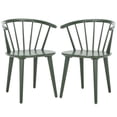 thumbnail image 3 of Safavieh Blanchard Scandinavian Wood Dining Side Chairs, Dusty Green (Set of 2), 3 of 8