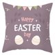 thumbnail image 1 of Style 7 Almohada de terciopelo de poliéster de Pascua feliz para funda de dibujos animados conejo huevos flor impresa cojín decorativo rosa Cov, 1 of 5