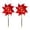 Red, variant on 2Pcs Large Octagonal Reflective Wind Driven Bird Repellent Windmill Dual Use Kids Toy Outdoor Decor For Balcony Yard Orchard Garden