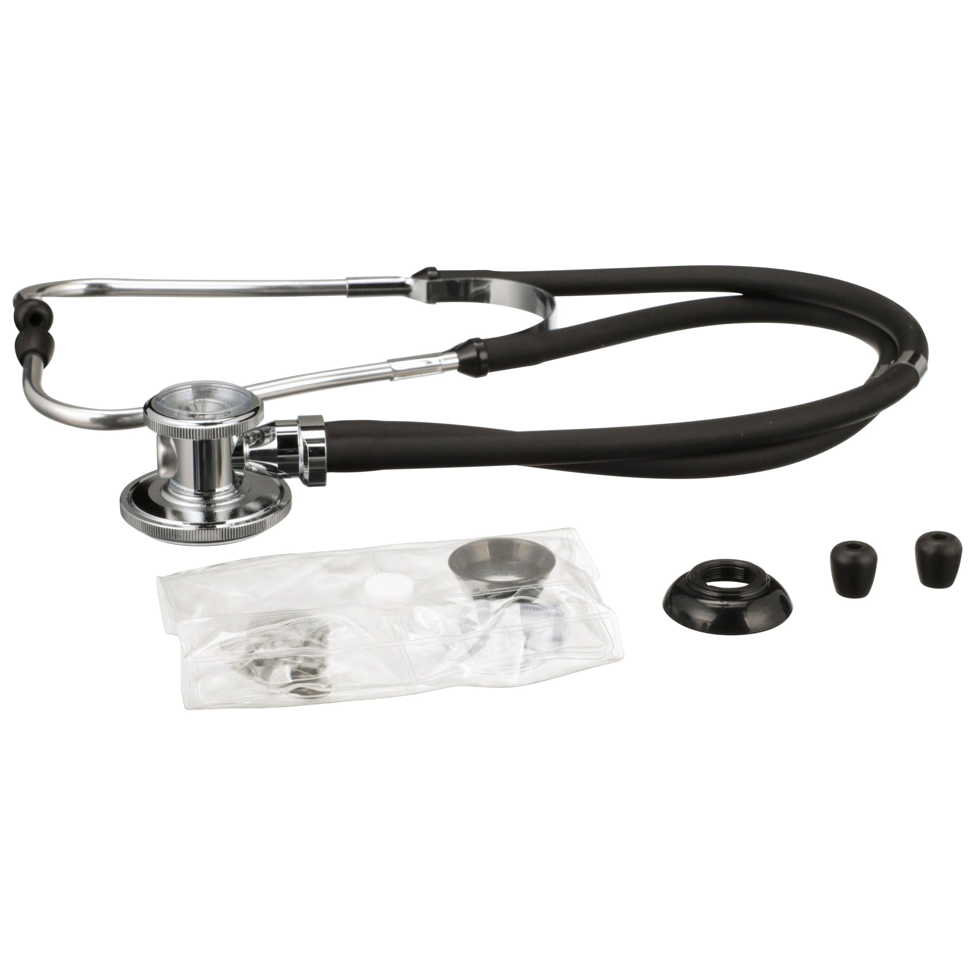 McKesson Sprague Rappaport Stethoscope for Adults, Kids - 16 in Tube, Black, 1 Ct