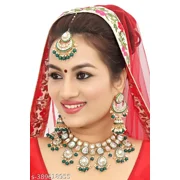 Beautiful Kundan Antique Necklace Set Jewelry /Indian Women Jewellery Gold Plated Fashion Jewelry/Wedding Wear Bridal