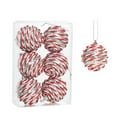 thumbnail image 3 of 6PCS White Christmas Ball Ornaments - 3.14" Shatterproof Xmas Tree Decorations for Holiday & Party Decor, 3 of 6