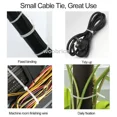 thumbnail image 4 of 10-1000 Uds. Collar de sujeción de plástico, abrazadera para bridas de Cable, abrazaderas de plástico para invernadero, cinturones de collar de plástico autoajustables, 4 of 5