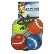 NERF Dog 2 inch Squeak Tennis Ball Dog Toys Set of 4