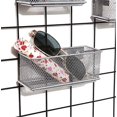 thumbnail image 1 of Pro Space Magnetic Storage Basket Metal Mesh Office Supplies Holder, Black（Large), 1 of 6