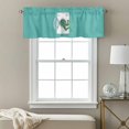 thumbnail image 3 of Funny Frog Valance Curtain for Windows Green Frog's Butt White Washing Machine Farmhouse Rod Pocket Curtain Valances Short Window Treatments Panels for Kitchen Bathroom Laundry Basement 54 x 18 Inch, 3 of 9