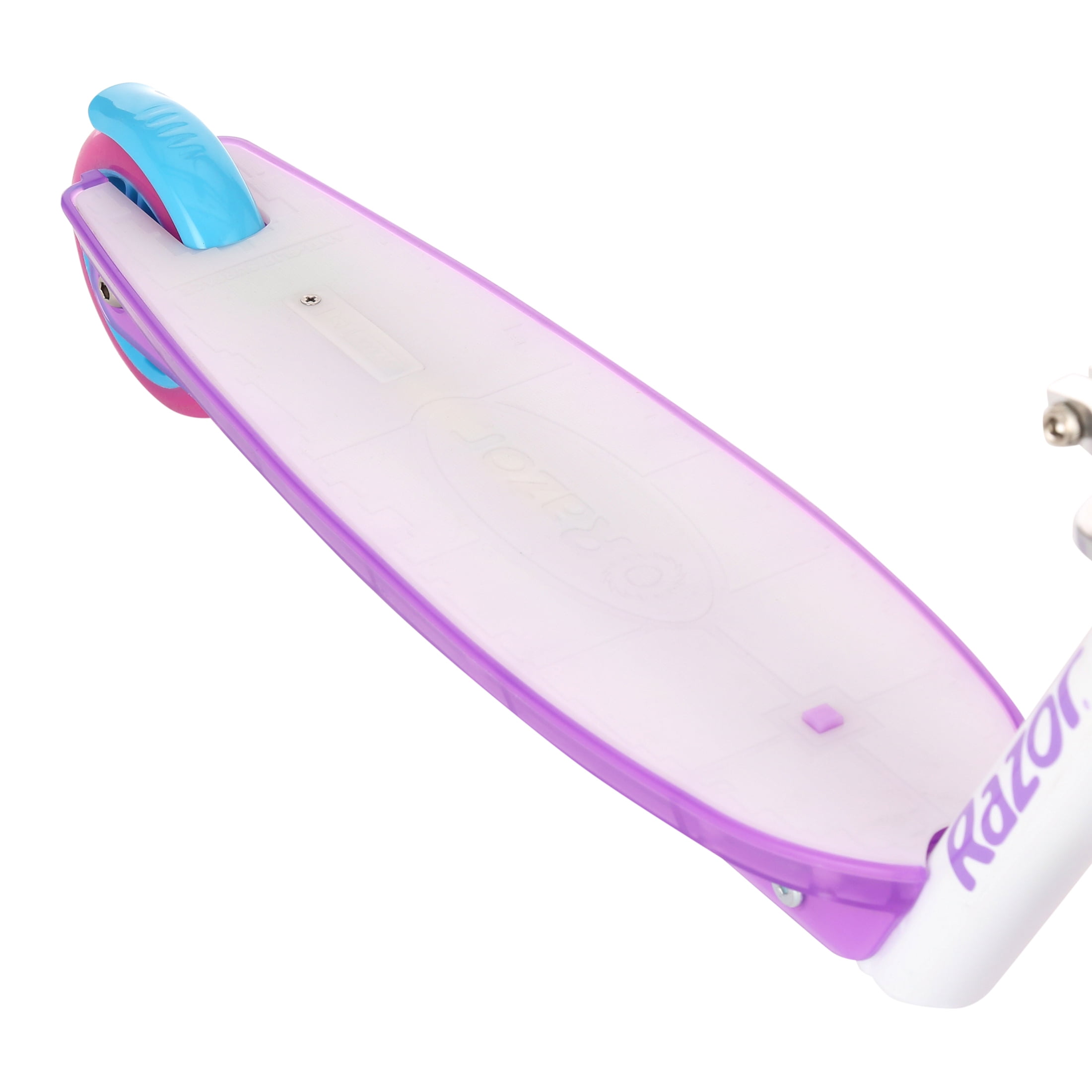 Razor Party Pop Kick Scooter - Multi-Color LED Light-Up Deck, Lightweight Steel Frame, for Kids Ages 6+